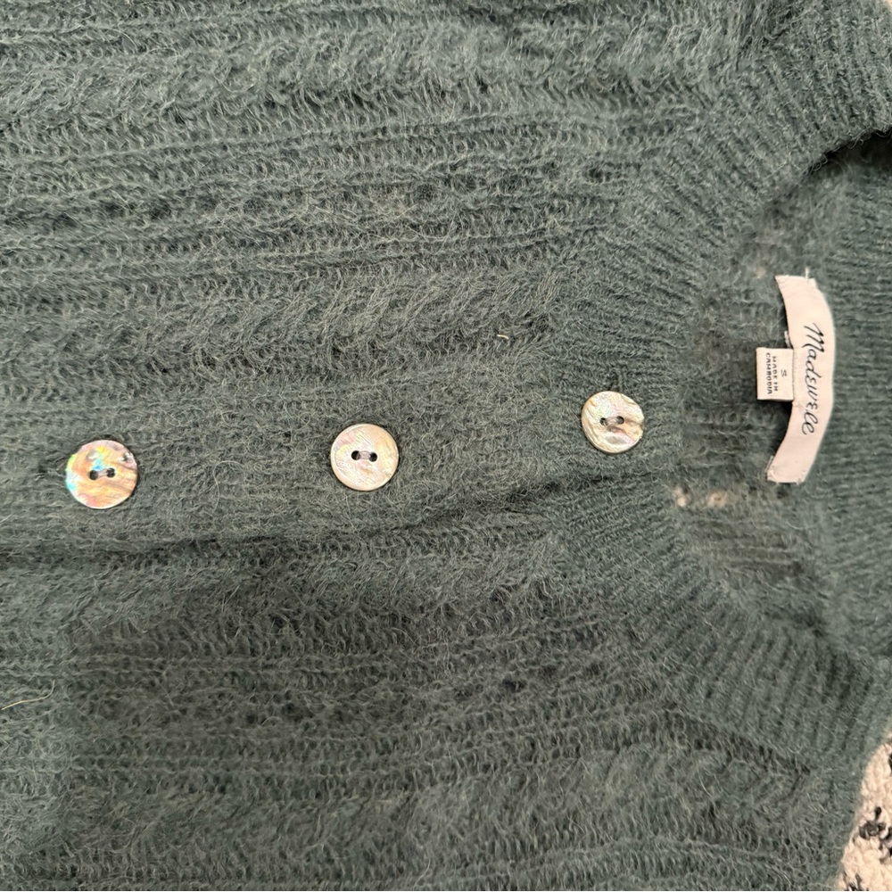 Madewell Teal Button-Up Cardigan s 2025